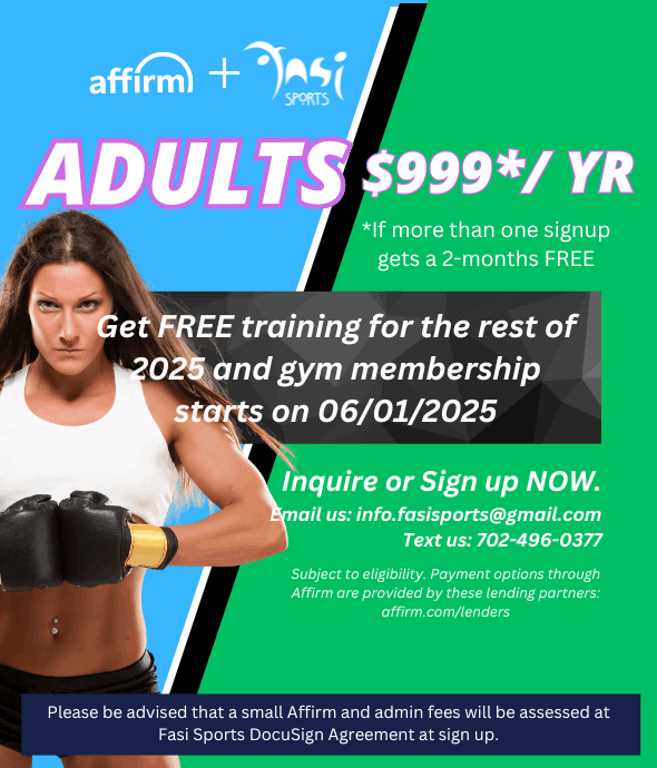NEW SPECIAL DEAL FOR 2025 – ADULT PROGRAM