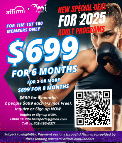 For the 1st 100 members only! $699 for 6 months 2 people $699 each (+2 months Free). NO CONTRACT REQUIRED
