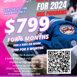 $799 for 6 months 2 kids $799 each (+2 mos Free).