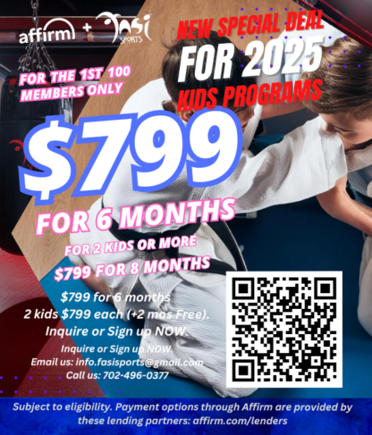 $799 for 6 months 2 kids $799 each (+2 mos Free).