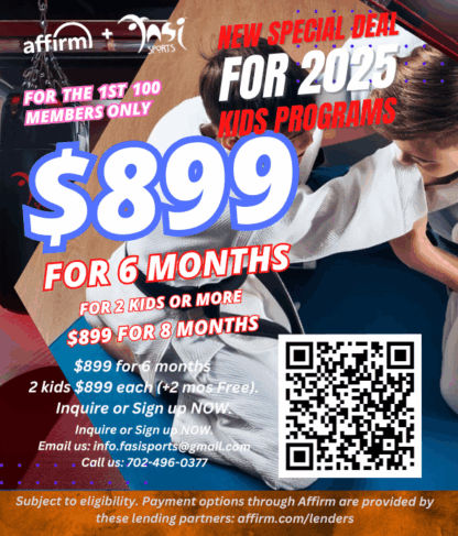 $899 for 6 months 2 kids $899 each (+2 mos Free).