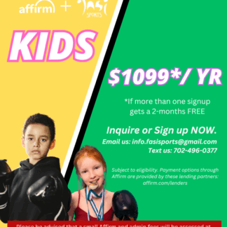 SIGN UP NOW: Get FREE training for the rest of 2025 and gym membership starts on 06/01/2025: Kids $1099/year  (If more than one signup gets a 2-months FREE)